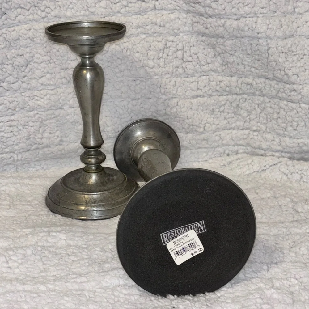 Restoration Hardware Candle Pillar Holders